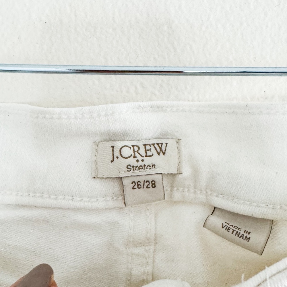 J.Crew 10" Rise White Stretch Jeans - Picture 5 of 5